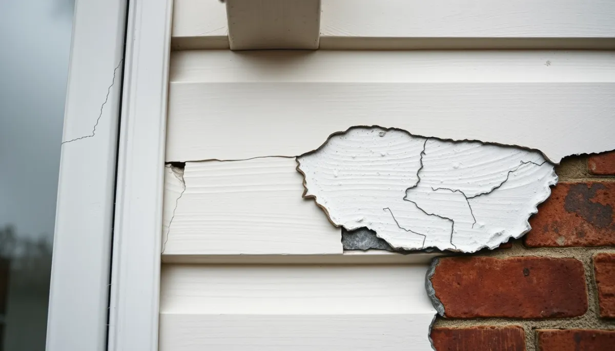 Détail des fissures et décollements sur une façade avant ravalement
