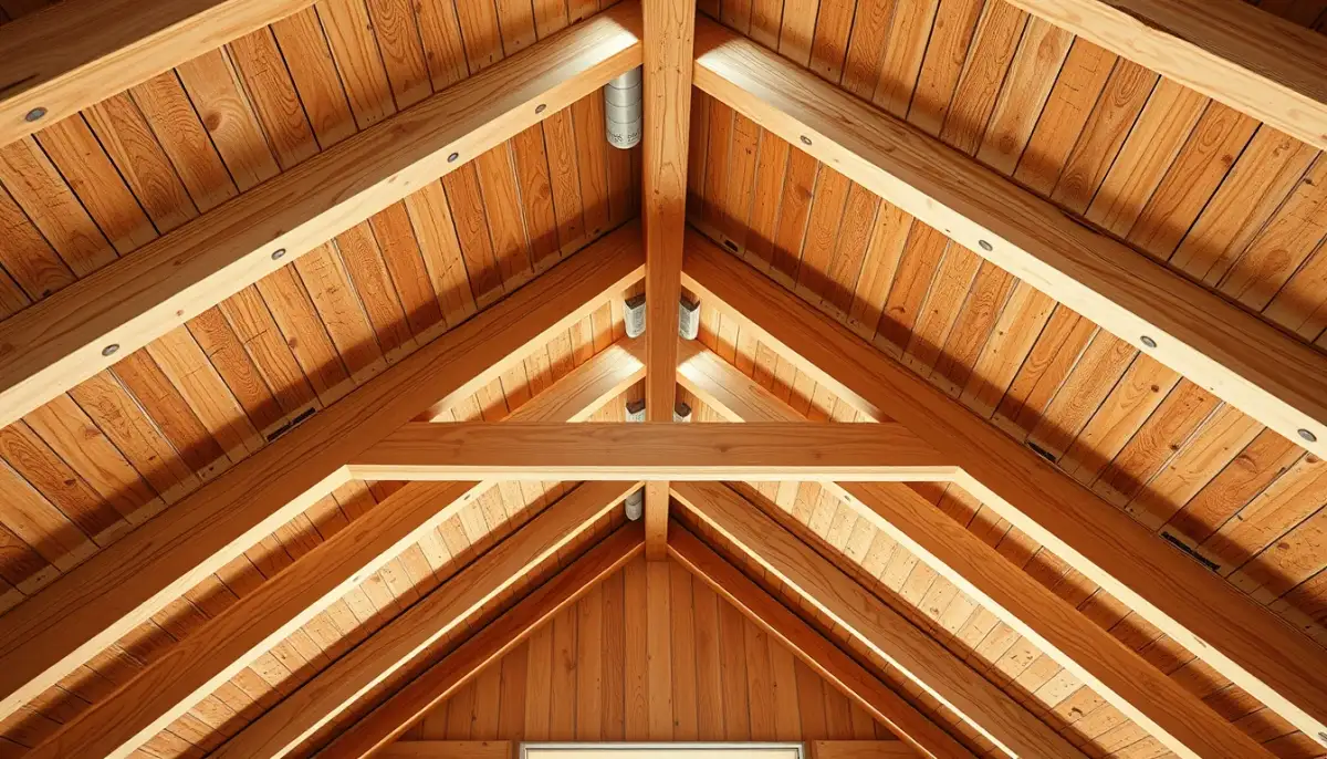 Charpente en bois saine et bien ventilée, protégée contre l'humidité